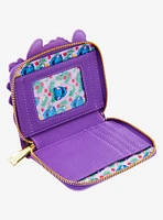 Loungefly Disney Lilo & Stitch Scrump & Stitch Reading Floral Small Zip Wallet - BoxLunch Exclusive