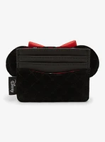 Loungefly Disney Minnie Mouse Quilted Velvet Ears Cardholder - BoxLunch Exclusive