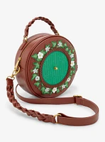 Loungefly The Lord of the Rings Floral Hobbit Door Figural Crossbody Bag - BoxLunch Exclusive