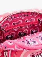 Loungefly Disney Mickey & Minnie Mouse Heart Allover Print Crossbody Bag - BoxLunch Exclusive