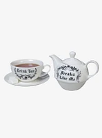 Alchemy Of England "Freaks Like Me Drink Tea" Tea Pot Set