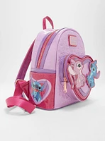 Loungefly Disney Lilo & Stitch Angel & Stitch Heart Moving Mini Backpack - BoxLunch Exclusive