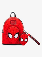 Loungefly Marvel Spider-Man Quilted Mask Mini Backpack - BoxLunch Exclusive