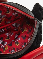 Loungefly Disney Minnie Mouse Bow Velvet Quilted Belt Bag - BoxLunch Exclusive