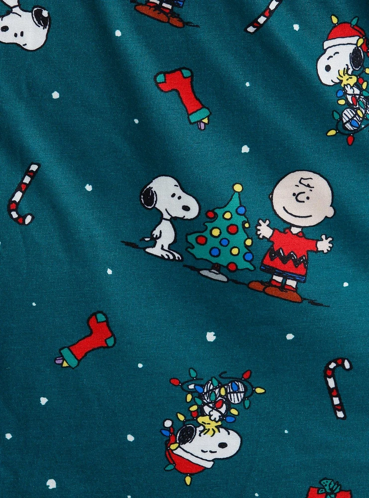 Peanuts Characters Holiday Mesh Dress