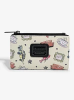 Loungefly Friends Icons Allover Print Wallet