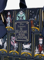 Loungefly Disney The Nightmare Before Christmas Character Tarot Cards Allover Print Handbag