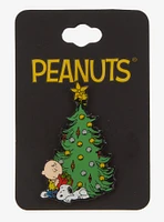 Peanuts Charlie Brown & Snoopy Christmas Tree Enamel Pin - BoxLunch Exclusive