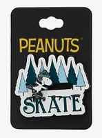 Peanuts Snoopy Skating Sliding Enamel Pin — BoxLunch Exclusive