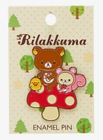 Rilakkuma & Friends Mushroom Enamel Pin