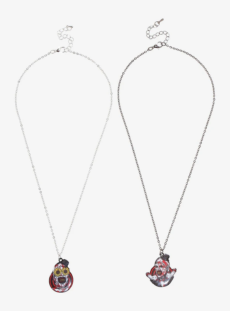 Terrifier Art The Clown Best Friend Necklace Set