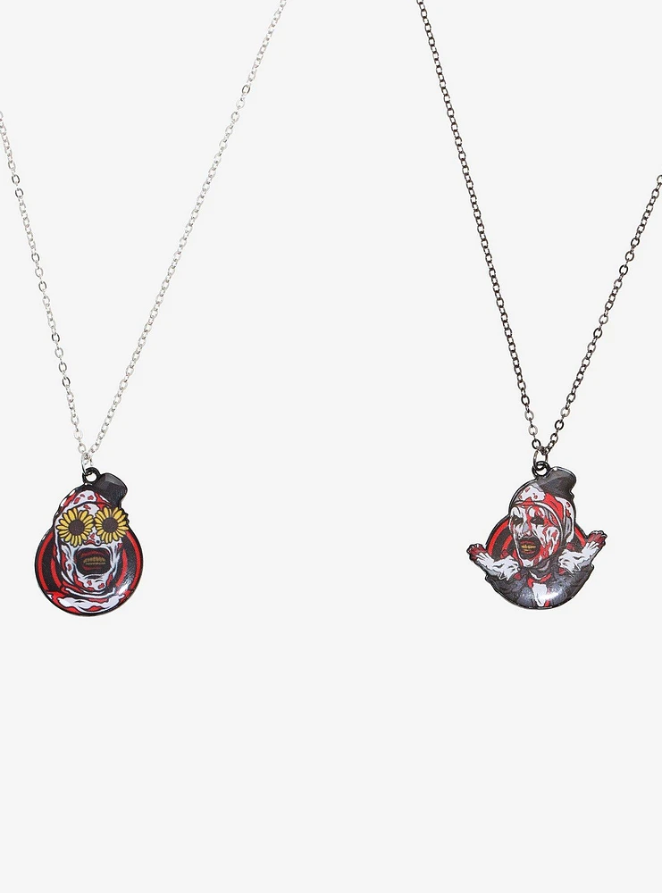 Terrifier Art The Clown Best Friend Necklace Set