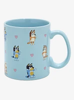 Bluey Heeler Family Hearts Mug
