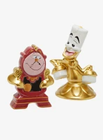 Disney Beauty and the Beast Cogsworth & Lumiere Salt and Pepper Shakers