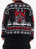 Social Collision Haunted Gingerbread House Girls Cardigan Plus