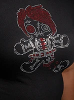 Social Collision Goth Gingerbread Rhinestone Girls Baby T-Shirt Plus