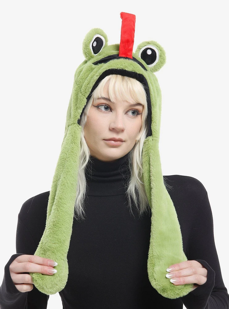 Frogg Fuzzel Tassel Beanie With Moveable Tongue