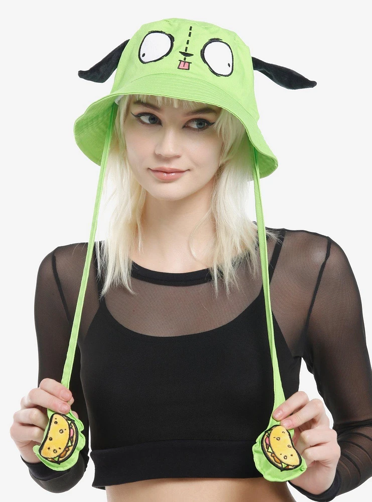 Invader Zim GIR Tassel Bucket Hat With Moveable Ears