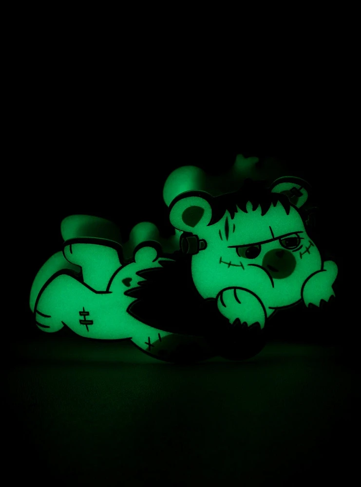 Care Bears X Universal Monsters Grumpy Bear As Frankenstein Glow-In-The-Dark Claw Hair Clip