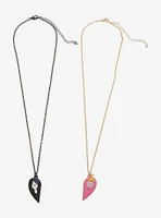 Adventure Time Princess Bubblegum & Marceline Best Friend Necklace Set