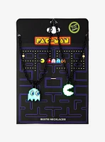 Pac-Man Ghost & Pac-Man Glow-In-The-Dark Best Friend Necklace Set