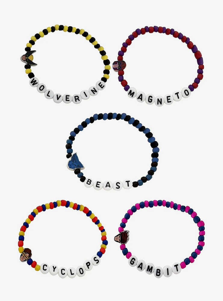 Her Universe Marvel X-Men '97 Heroes Beaded Bracelet Set