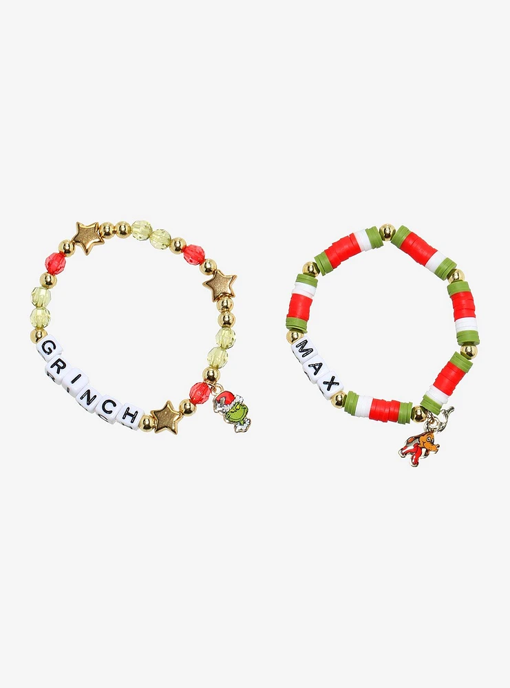 Dr. Seuss How The Grinch Stole Christmas! Best Friend Bead Bracelet Set