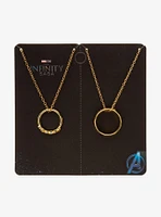 Marvel The Infinity Saga Infinity Stone Ring Best Friend Necklace Set