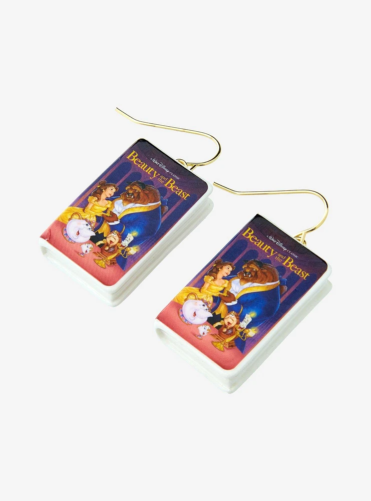 Disney Beauty And The Beast VHS Drop Earrings