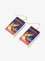 Disney Beauty And The Beast VHS Drop Earrings