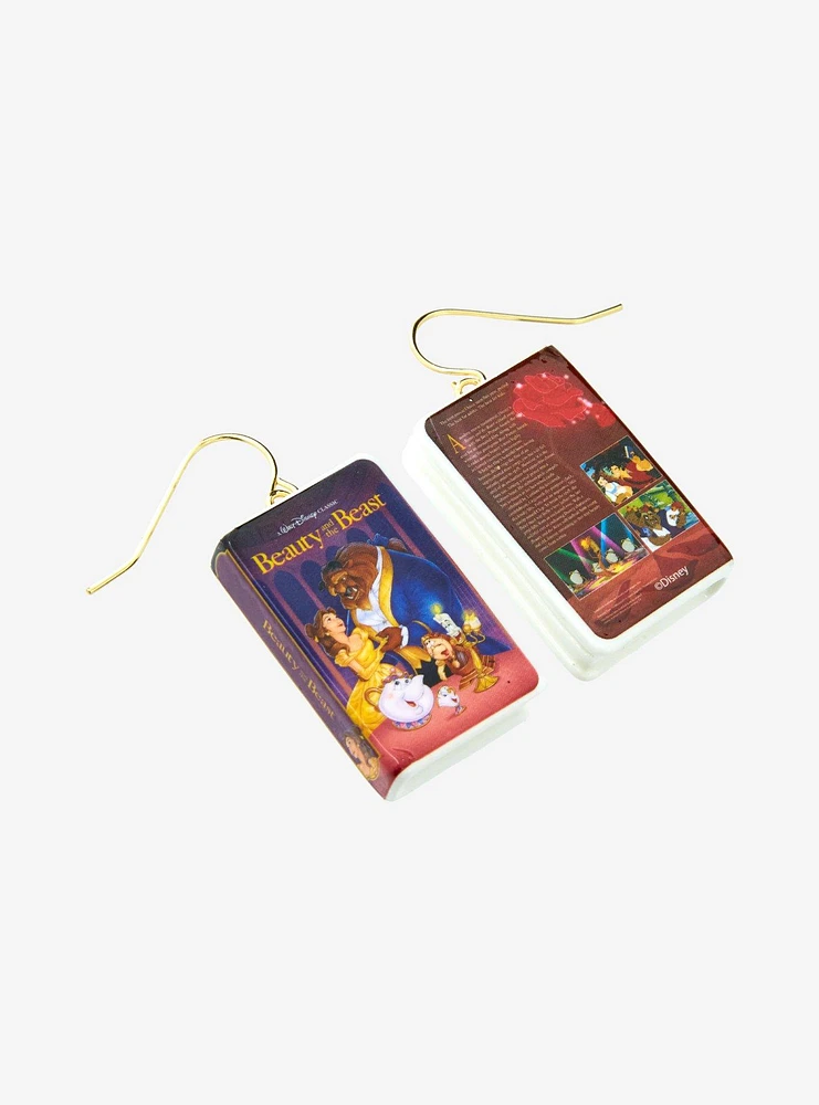 Disney Beauty And The Beast VHS Drop Earrings