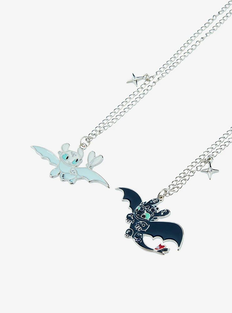 How To Train Your Dragon Toothless & Light Fury Best Friend Necklace Set