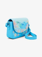 Loungefly Disney Stitch & Scrump Flowers Crossbody Bag