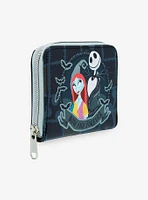 Loungefly The Nightmare Before Christmas Jack & Sally Split Mini Zipper Wallet