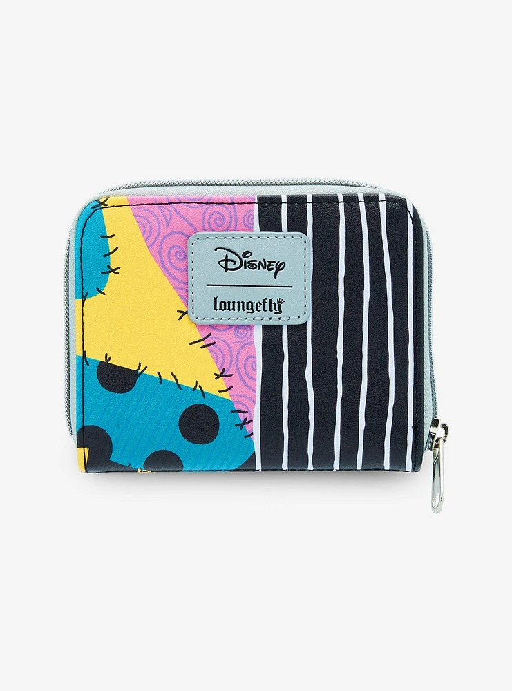 Loungefly The Nightmare Before Christmas Jack & Sally Split Mini Zipper Wallet