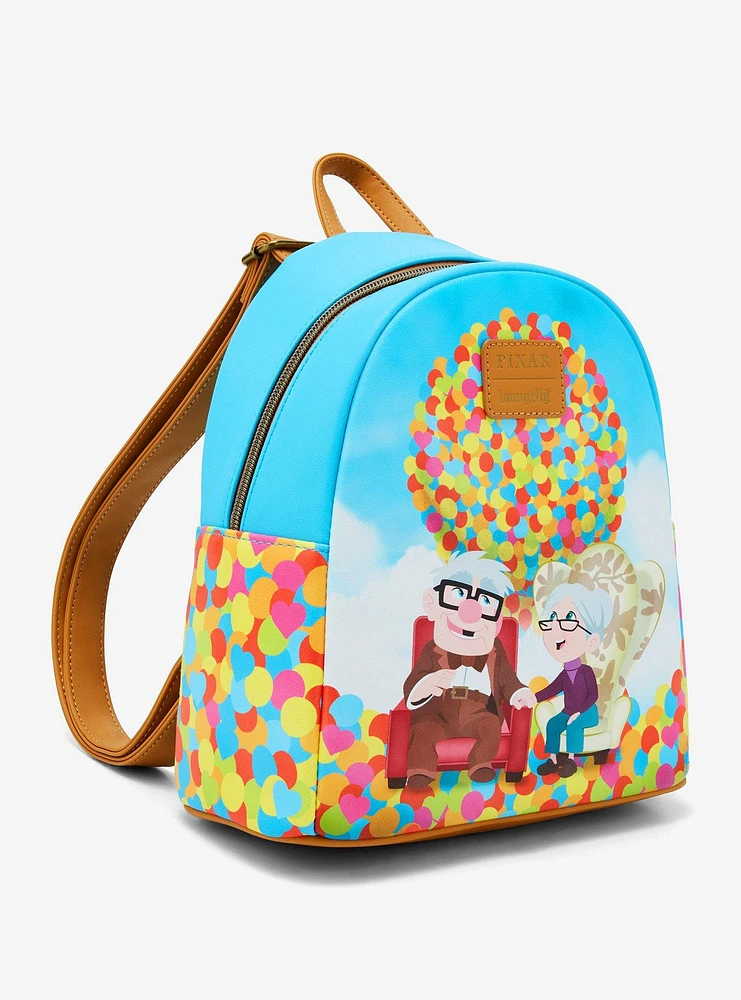 Loungefly Disney Pixar Up Carl & Ellie Balloons Mini Backpack