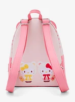 Loungefly Hello Kitty & Mimmy White Teddy Bear Mini Backpack