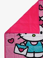 Hello Kitty Hearts & Rainbows Weighted Blanket