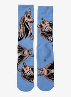 Star Wars Jar Jar Binks Allover Print Crew Socks - BoxLunch Exclusive