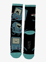 Adventure Time BMO Allover Print Crew Socks - BoxLunch Exclusive