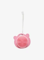 Pink Bear Double-Sided Face Wash Brush