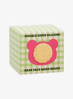 Pink Bear Double-Sided Face Wash Brush