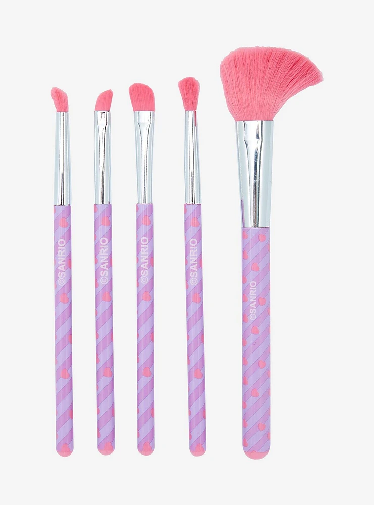 Kuromi Fuzzy Makeup Brush Holder & Brush Set