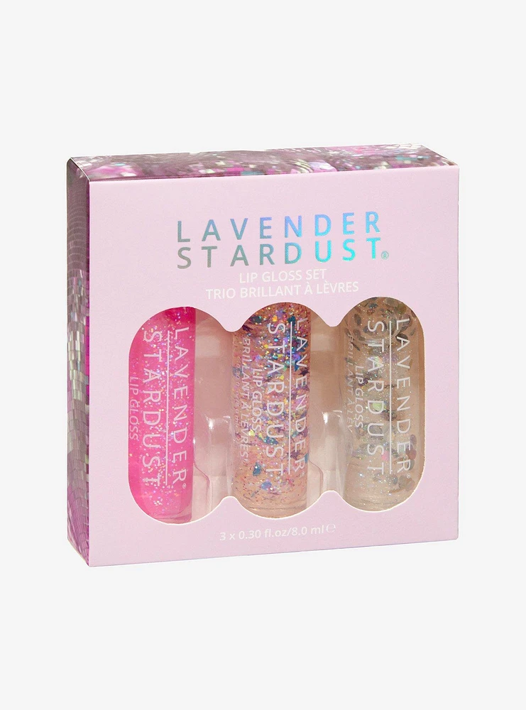 Lavender Stardust Glitter Lip Gloss Set