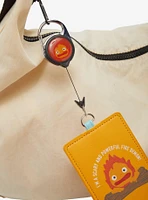 Studio Ghibli Howl's Moving Castle Calcifer Retractable Lanyard