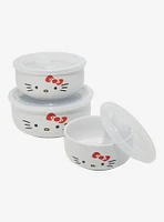 Sanrio Hello Kitty Face Bowl Set