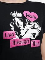 Hole Live Through This Glitter Girls Baby T-Shirt