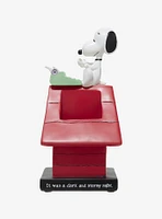 Peanuts Snoopy Doghouse Typewriter Figural Pen Holder