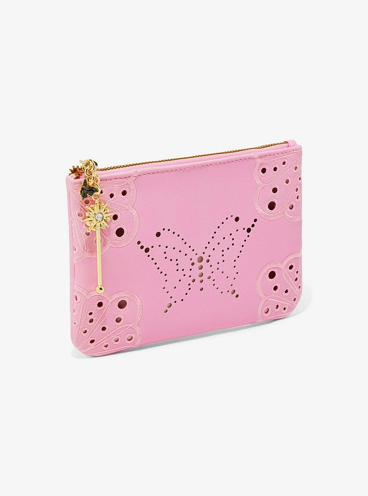 Her Universe Wicked Glinda Pink Butterfly Zipper Wallet