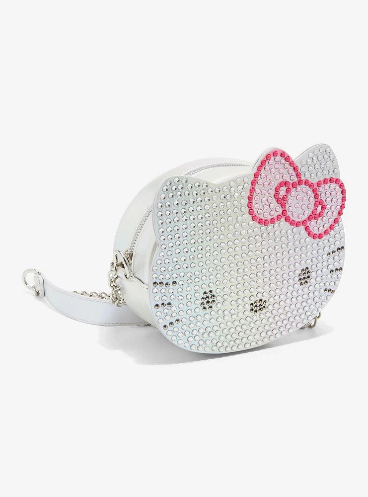 Hello Kitty Rhinestone Face Crossbody Bag